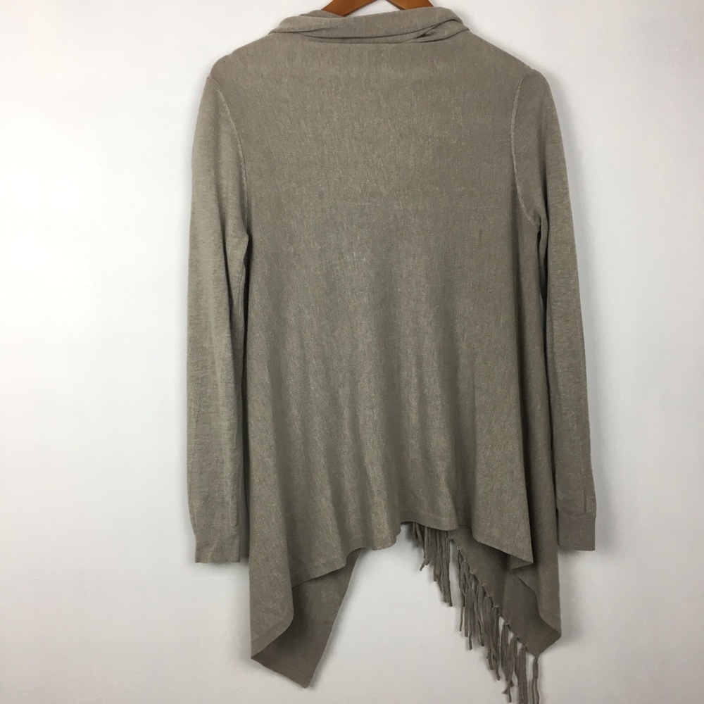 Lovestitch Asymmetrical fringe cardigan sweater, M - Picture 6 of 6